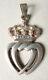 Sacred Heart Pendant Sterling Silver Jewelry Vendeen Old Sacred Heart