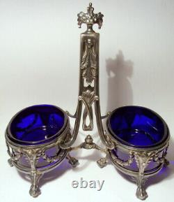 Saliere Saleron Ex Argent Massif Antique Solid Silver Salt Cellar Louis XVI