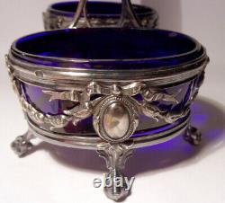 Saliere Saleron Ex Argent Massif Antique Solid Silver Salt Cellar Louis XVI