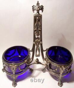 Saliere Saleron Ex Argent Massif Antique Solid Silver Salt Cellar Louis XVI