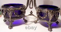 Saliere Saleron Ex Argent Massif Antique Solid Silver Salt Cellar Louis XVI