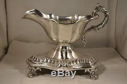 Sauciere Old Sterling Silver MB Debain Antique Solid Silver Saucer 412 Gr