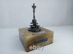 Sculpture Fountain of Canaletes Barcelona in solid silver 915 sterling silver ancient