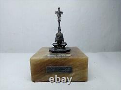 Sculpture Fountain of Canaletes Barcelona in solid silver 915 sterling silver ancient