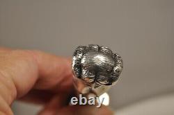 Seal Seal Old Silver Massif Arms Antique Solid Silver Wax Seal 70gr