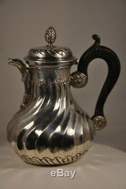 Selfish Coffeemaker Jug Old Sterling Silver Antique Solid Silver Coffee Pot