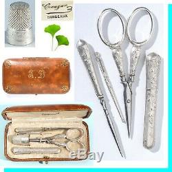 Sewing Kit Money Former Embroidery Scissors Sewing Needles Jewel Case