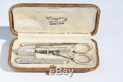 Sewing Kit Money Former Embroidery Scissors Sewing Needles Jewel Case