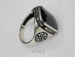 Signet Ring Antique Men in Solid Silver 925 Jewelry Ring Size 65