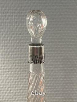 Silver Mounted Liqueur Carafe with Minerva Mark / Antique Silverware