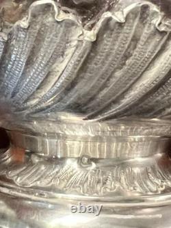 Silver Mounted Liqueur Carafe with Minerva Mark / Antique Silverware