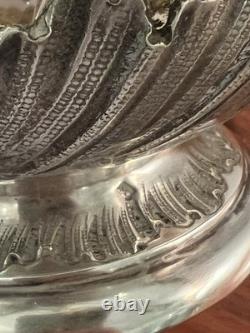 Silver Mounted Liqueur Carafe with Minerva Mark / Antique Silverware