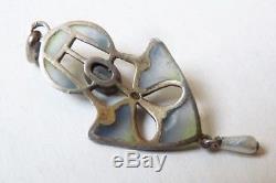 Silver Plated Pendant By Karl Hermann Antique Necklace