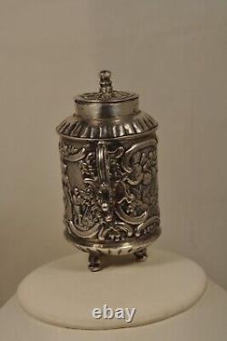 Small Old Solid Silver Dutch Silver Liturgical Cruet