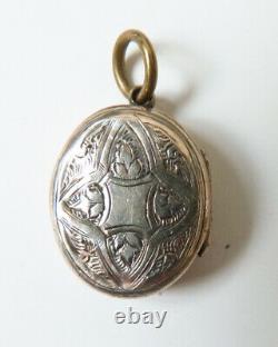 Small Silver Reliquary Pendant Faith Hope Charity Ancient Reliquary