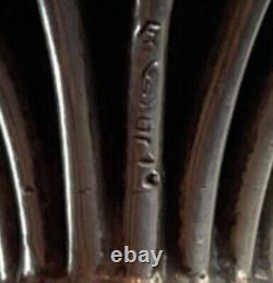 Solid Silver Antique Cane with Art Nouveau Cat Handle Wildlife Decoration