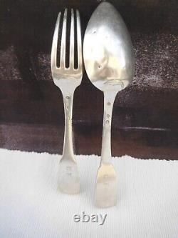 Solid Silver Cutlery Old Vieillard Hallmark Paris Guarantee Ceres Bt3