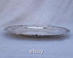 Solid Silver MINERVE Serving Dish with Lobed Sides Cardeilhac Antique 885g Monogram