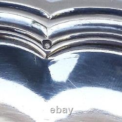 Solid Silver MINERVE Serving Dish with Lobed Sides Cardeilhac Antique 885g Monogram