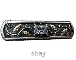 Solid Silver Vermeil Vintage Vegetable Brooch from the 1930s Antique Unisex