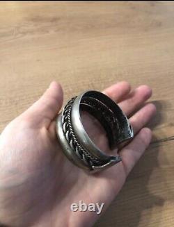 Solid silver antique bracelet