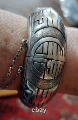 Solid silver bracelet, Antique Art Deco 1920s/30s
