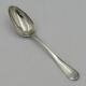 Solid Silver Spoon From The 18th Century, Liège, Belgium, Engraved. Antique Silverware.