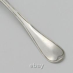 Solid silver spoon from the 18th century, Liège, Belgium, engraved. Antique silverware.