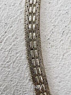 Solid silver vintage unisex vermeil bracelet