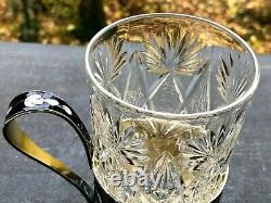 Splendid Ancient Cup In Solid Silver And Enamel, Origin Russia
