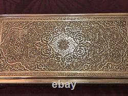 Splendid Antique Box or Case Entirely in Solid Silver from Persia