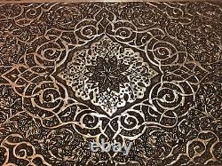 Splendid Antique Box or Case Entirely in Solid Silver from Persia