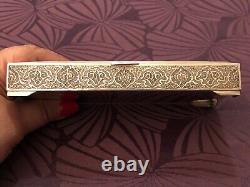 Splendid Antique Box or Case Entirely in Solid Silver from Persia