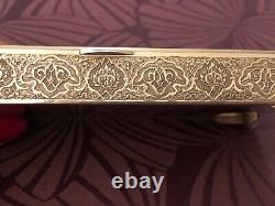 Splendid Antique Box or Case Entirely in Solid Silver from Persia