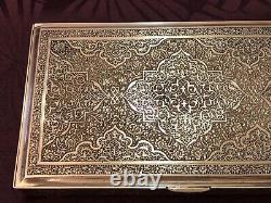 Splendid Antique Box or Case entirely in Persian Solid Silver
