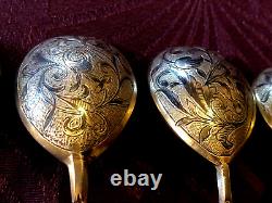 Splendid and Ancient Solid Silver Spoons Russia 1844/1846