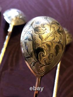 Splendid and Ancient Solid Silver Spoons Russia 1844/1846