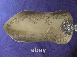 Splendid and Antique Cake Server Made Entirely of Solid Silver