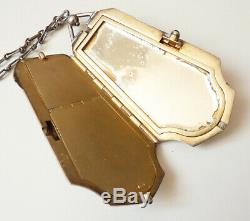 Sterling Silver Clutch Compact Silver Box Old To 1920 105gr