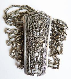 Sterling Silver Multi-row Bracelet Antique Silver Jewel
