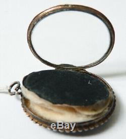 Sterling Silver Pendant + Pearl Jewelry Fine Old 19th Century Gate Photo