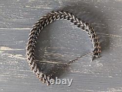 Strap Old Silver Solid & Vermeil Silver Bracelet