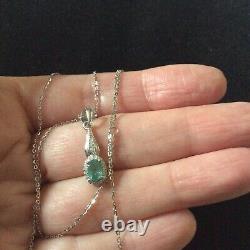 Stunning Ancient Emerald Real Emerald Necklace From Colombia, Gold, Silver Massif