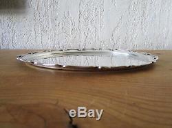 Stunning Old Small Flat Platter In Sterling Silver Martin Mayer Mainz