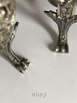 Sublime And Rare Former Pair Of Moutardiers In Massif Argent Goldsmith Fg