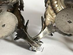 Sublime And Rare Former Pair Of Moutardiers In Massif Argent Goldsmith Fg