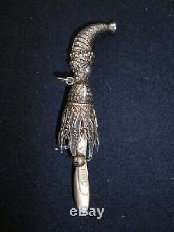 Sublime Old Rattle Fou Du Roi Baby Child Art 1850 Popular Old Baby Rattle