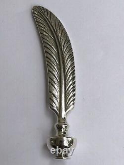 Sublime Rare Old Plume Puiforcat Argent Massif Tourne Cadran Telephonique