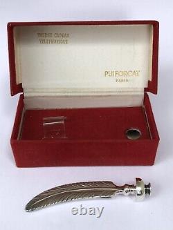 Sublime Rare Old Plume Puiforcat Argent Massif Tourne Cadran Telephonique