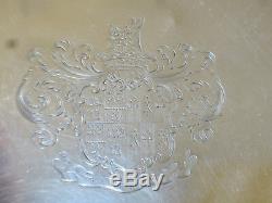 Sumptuous Old Solid Silver Tray Nineteenth Great Britain